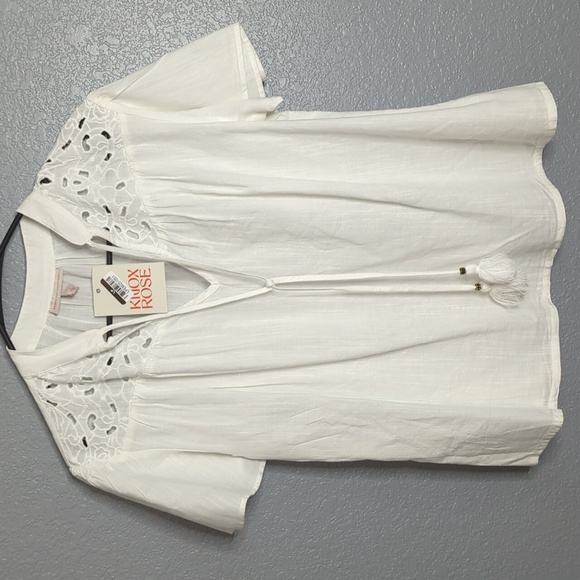 Knox Rose Tops - Knox Rose White Blouse NWT
